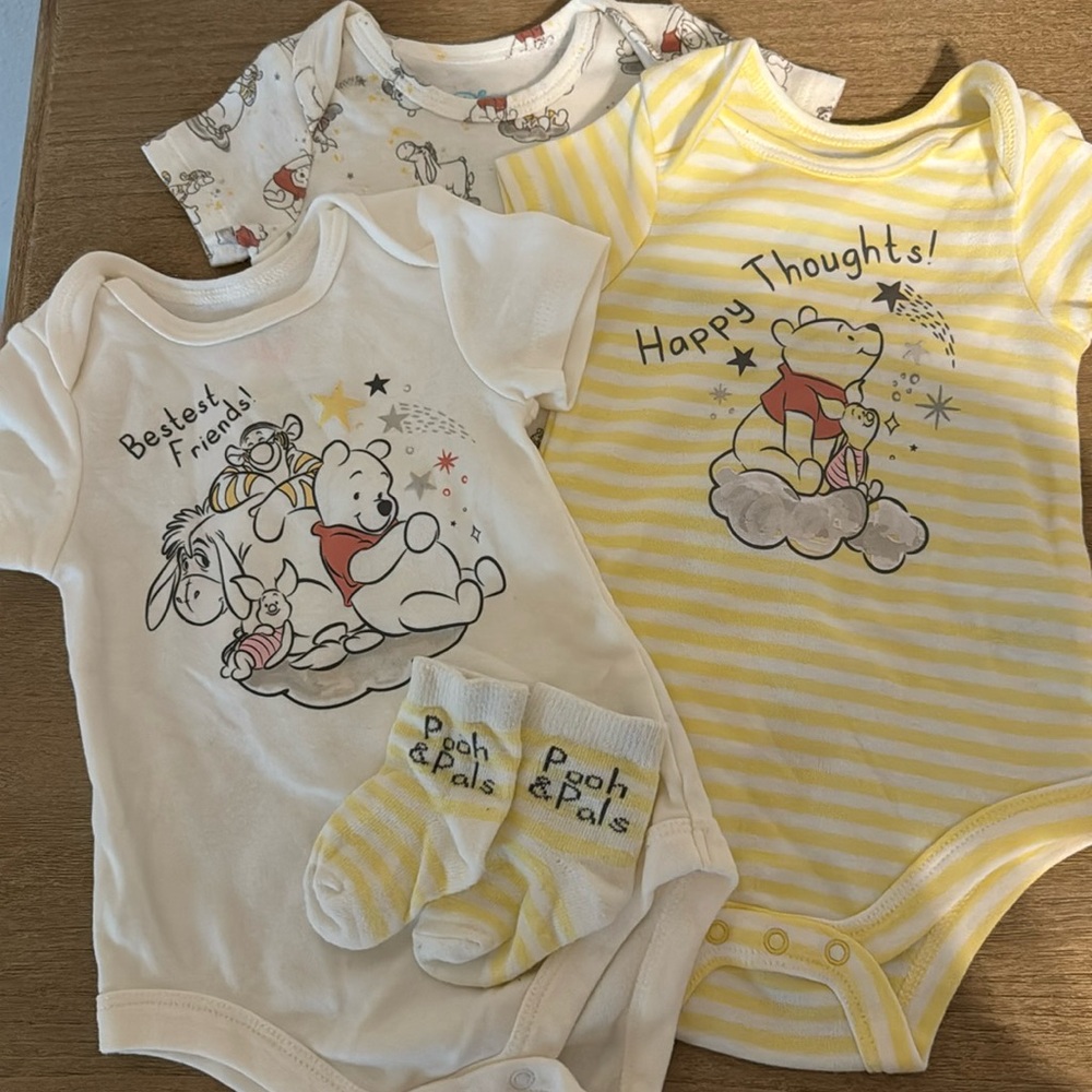 Disney Baby Pooh Onesies and Socks